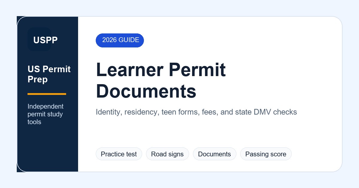 Documents Needed for a Learner Permit in 2026 – US Permit Prep