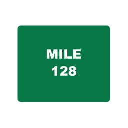 Mile Marker guide road sign