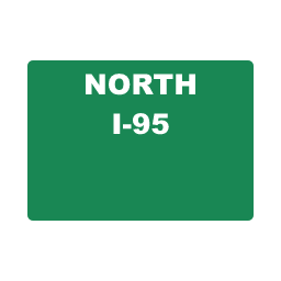 Cardinal Direction Route Sign guide road sign