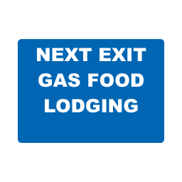Next Exit Services guide road sign