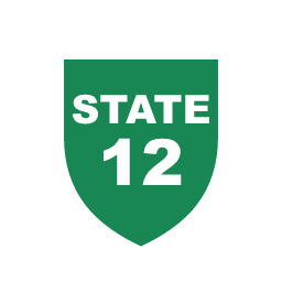 State Route Marker guide road sign