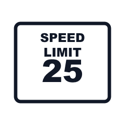 Minimum / Lower Speed Control regulatory road sign