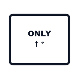 Lane Use / HOV-Style Control regulatory road sign