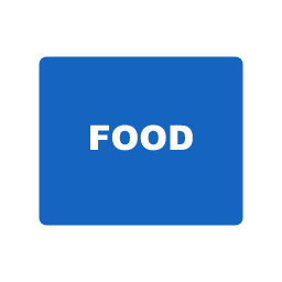 Food / Restaurant service road sign