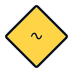 Winding Road warning road sign