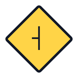 Side Road warning road sign
