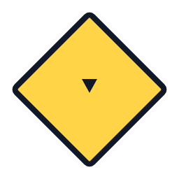 Steep Grade / Hill warning road sign