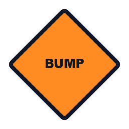 Bump / Rough Surface work zone road sign
